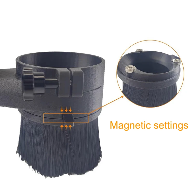 52mm /65mm/80mm Brush Vacuum Cleaner Engraving Machine Dust Collector Cover for CNC Router Milling 775 300W 500W Spindle