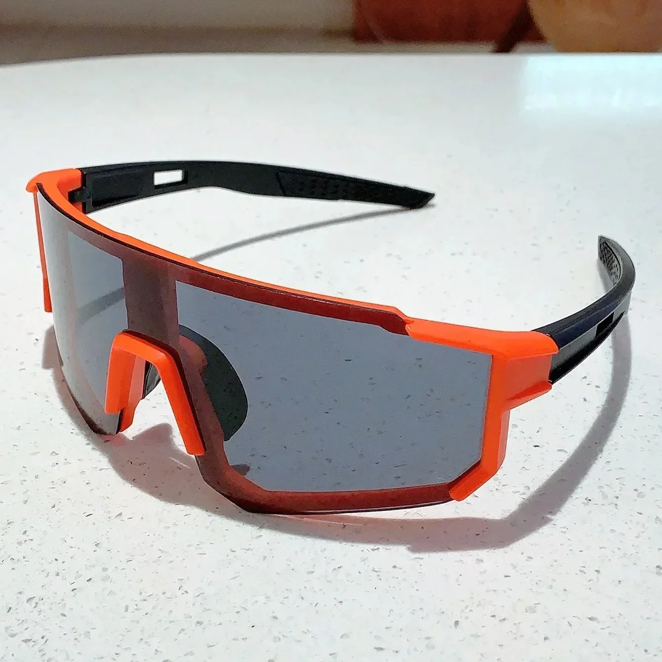 Oversized Rimless Sport Sunglasses Women 2024 New Fashion Frameless Shield Sun Glasses For Men Outdoor Bicycle Mountain Eyewear image 5