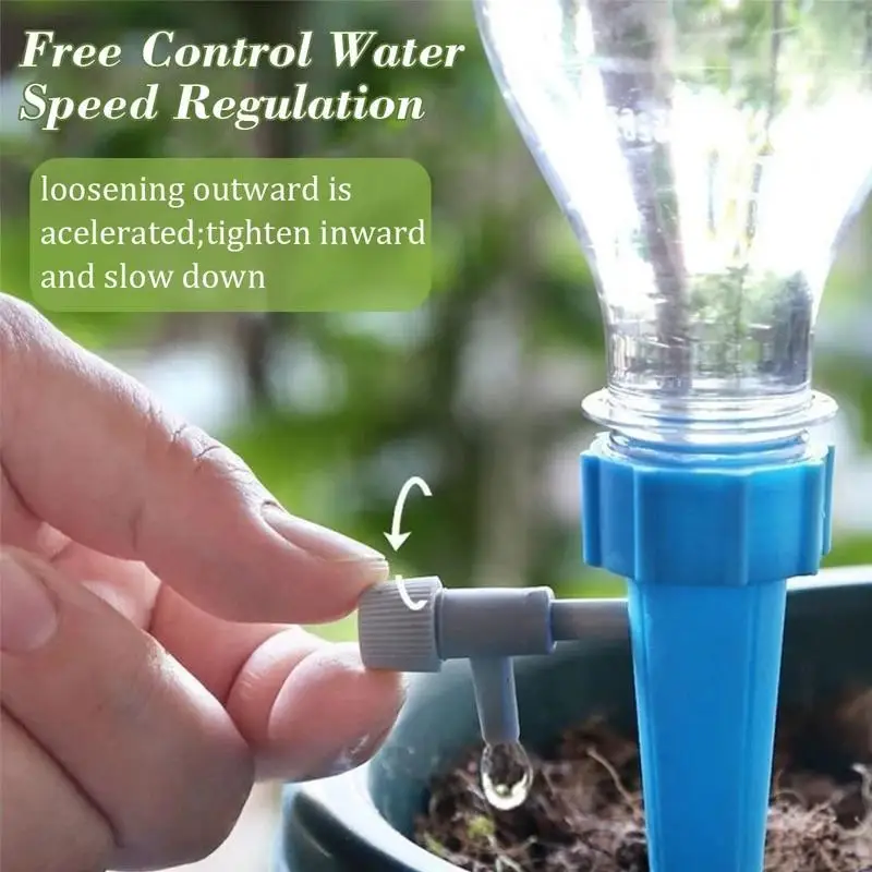 6/12/24pcs Adjustable Automatic Drip Irrigation System Automatic Drip Irrigation Device for Flowers and Plants Self-watering