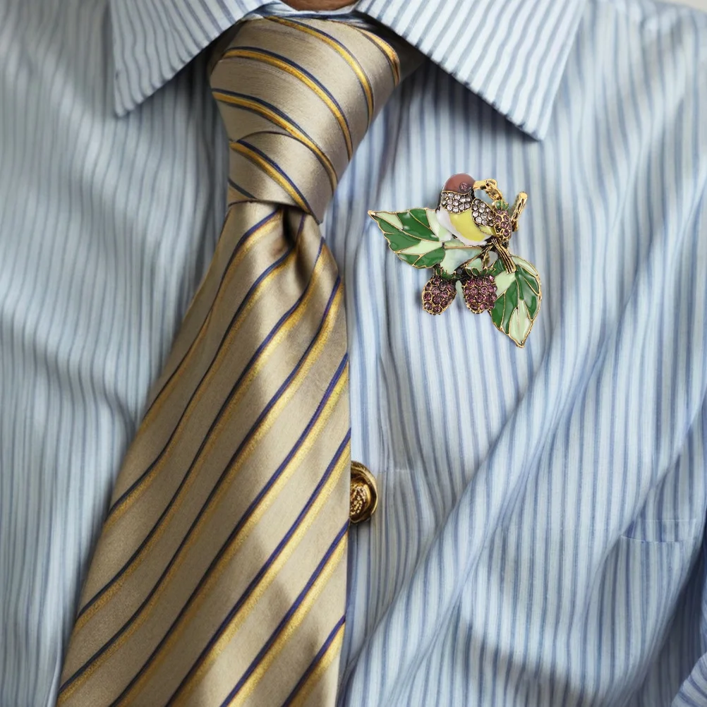 

2pcs Magpie Brooch For Women Unique Alloy Animal Lapel Pin Vintage Style Elegant Jewelry Gift Accessories Fashion