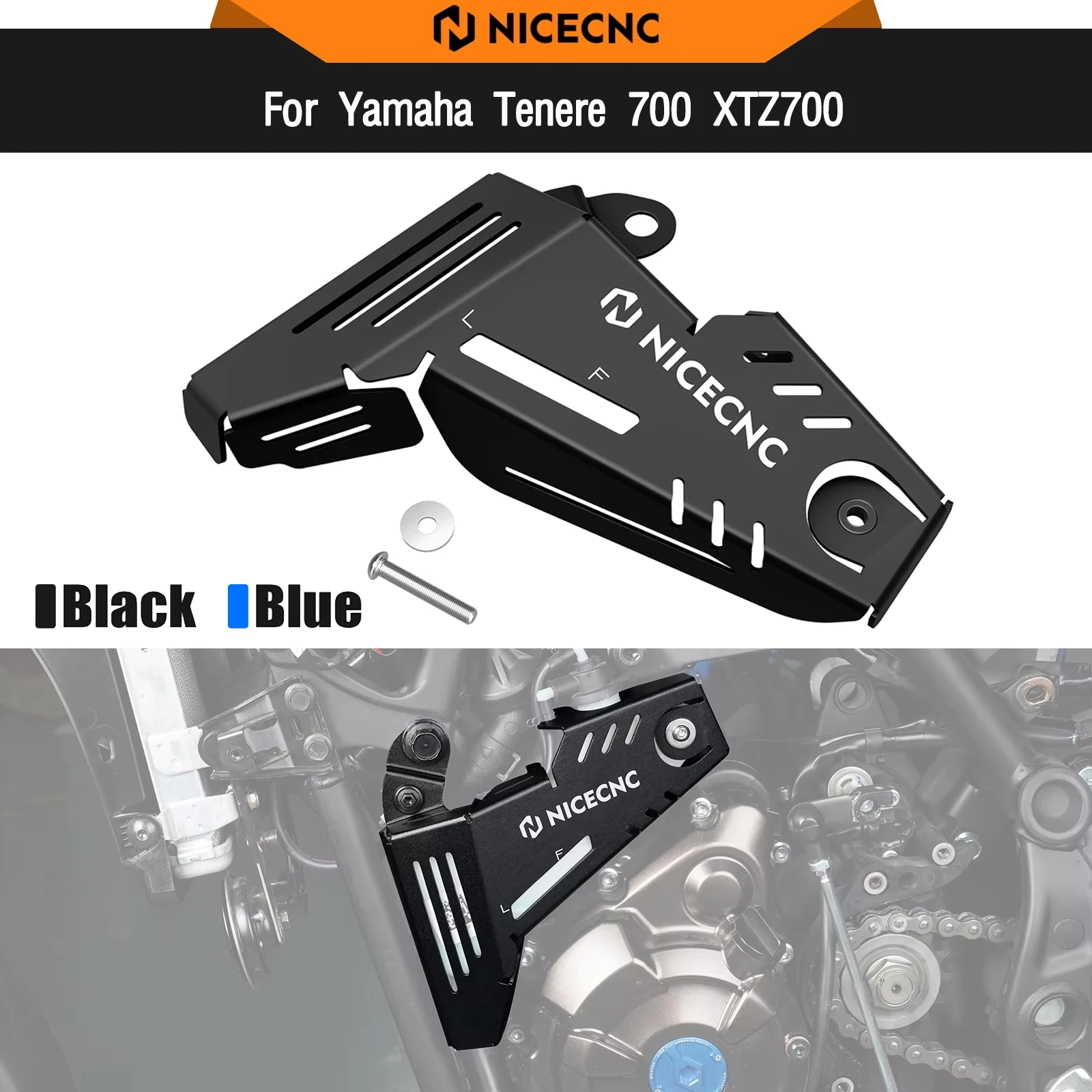 

For Yamaha 2019-2024 Tenere 700 T700 XTZ700 Auxiliary Tank Guard Protector TENERE700 Tenere700 Rally Edition T7 XTZ700 2020-2024