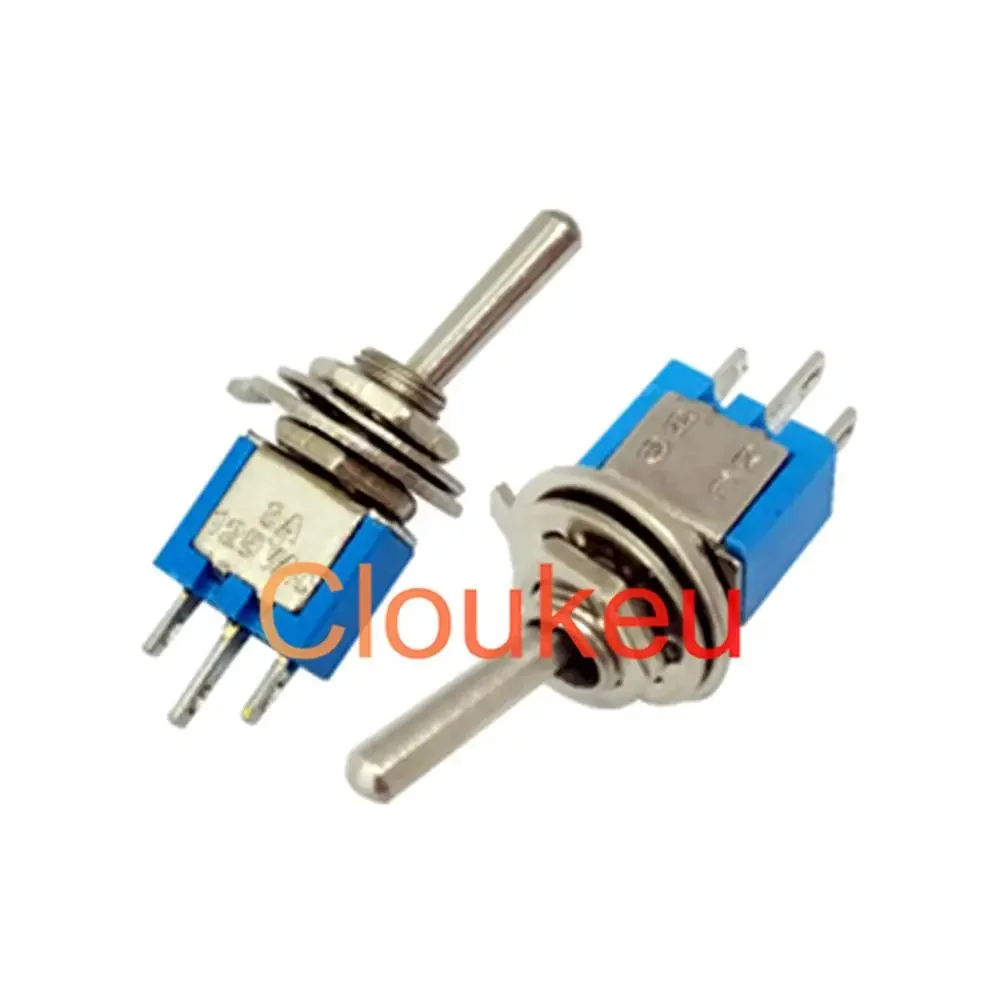 5mm Rocker toggle switch SMTS-102 103 202 102C3 102C4 ON-OFF-ON 3pin 6pin