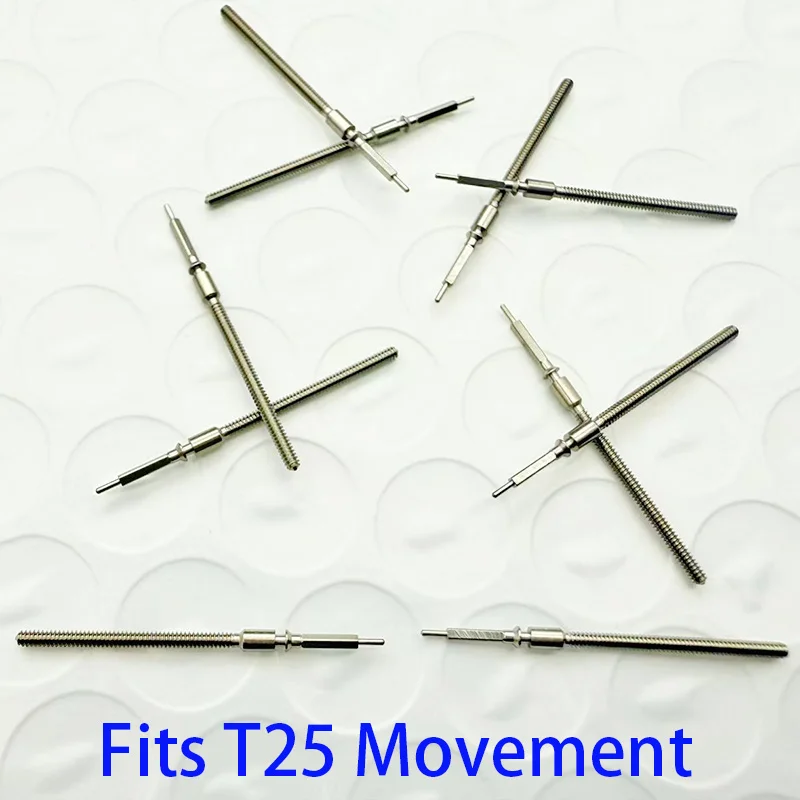 

High quality T25 Stem Movement Watch Steel Stem Crown Kit Watch Parts For T25 Movement Watches Stem Replace parts