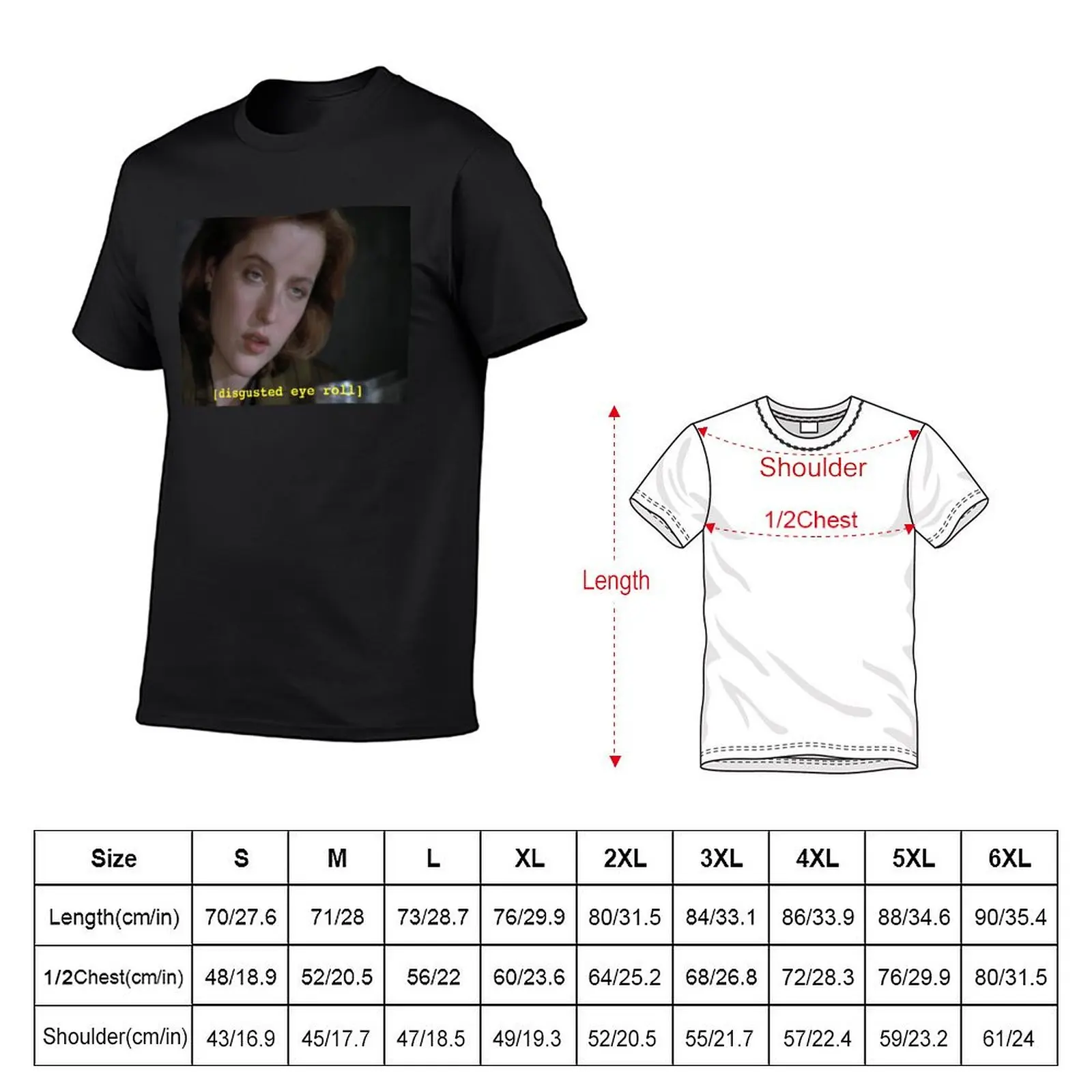 Dana Scully eye roll // x-files T-Shirt Short sleeve tee sweat heavyweights t shirts for men pack