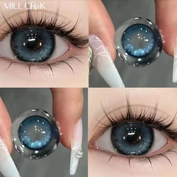 MILL CREEK Colored Contact Lenses For Eyes with Diopters Natural Cosmetics Green Blue Contact Lens Power Beautiful Pupil Yearly