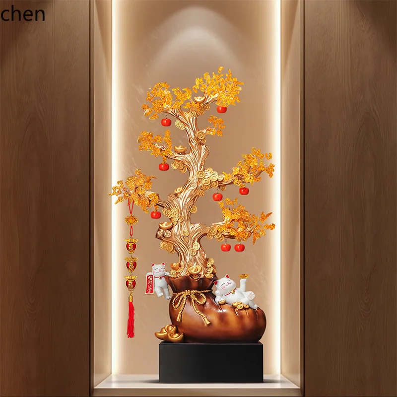 Cz persimmon ruyi floor-standing ornament living room front desk decoration housewarming gift