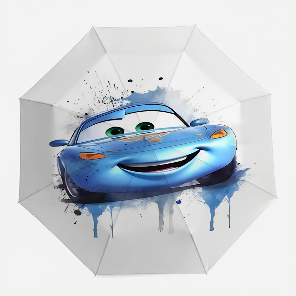 

Автоматический складной зонт Disney Cars с принтом Салли Каррера в синих тонах, с акварельным принтом, ветрозащитный, водонепроницаемый, для путешествий
