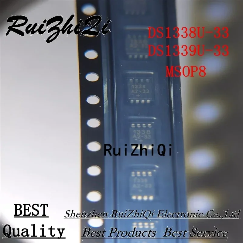 NEW 5PCS/LOT DS1338U-33 1338 A3-33 DS1339U-33 1339 A3-33  MSOP8 IN STOCK