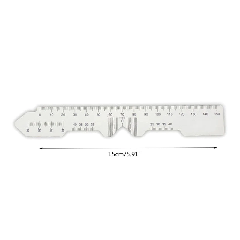 2Pcs Ruler Distance Pd Pupil Tool Pupillary Optical Measuring Eye Measurement Measure Meter Ophthalmic Vernier Glasses Ruler