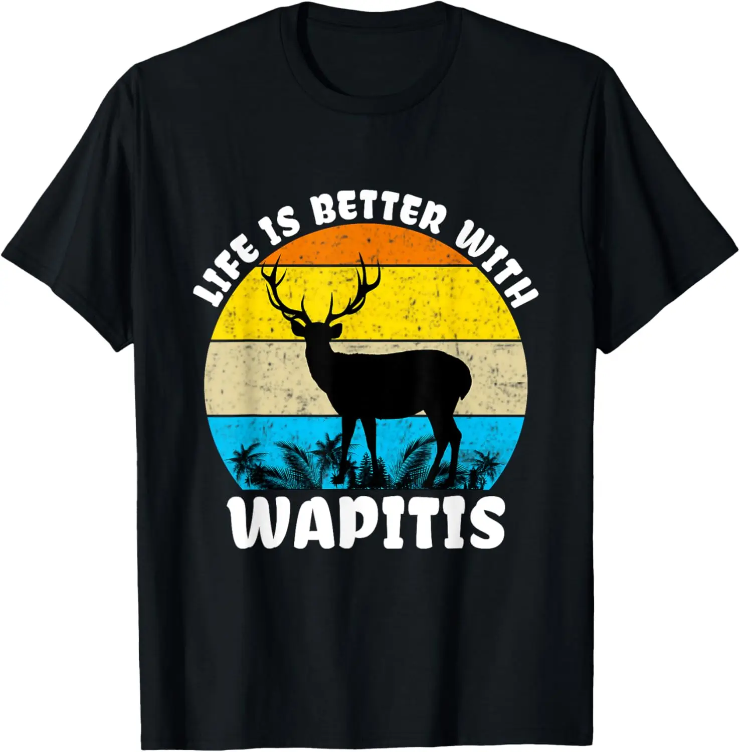 Elanden Wapiti herten jacht Idaho Hunter T-shirt