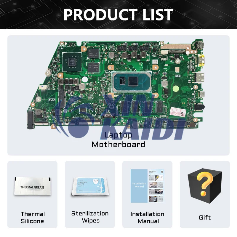 X421JP Mainboard For ASUS X421JQ X421JFY X421JPY X421JQY X521JQ X521JQY R521JP Laptop Motherboard I5 I7 CPU 10th 8G 16G