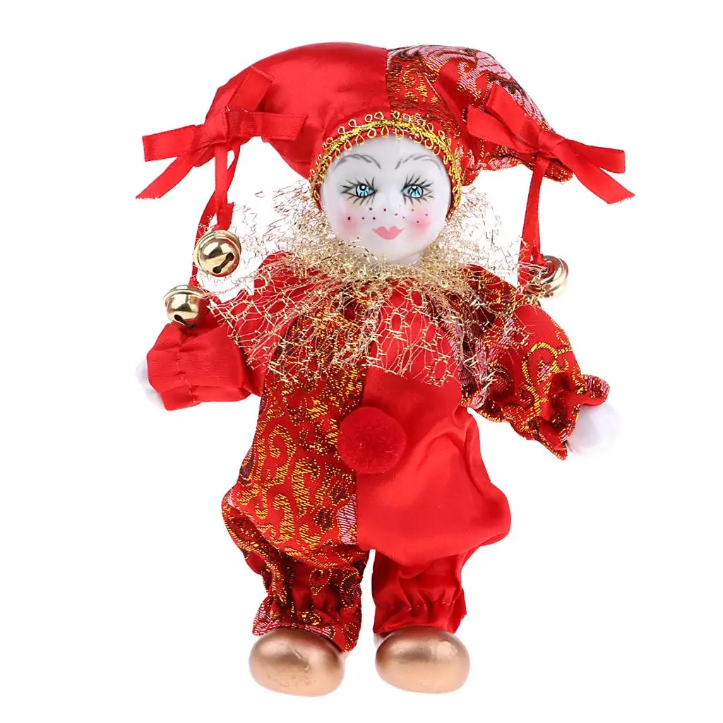 Italian Eros Porcelain Dolls 6 Inch Ball Jointed Collectible Swivel Doll for Children’s Christmas Gift and Home Display