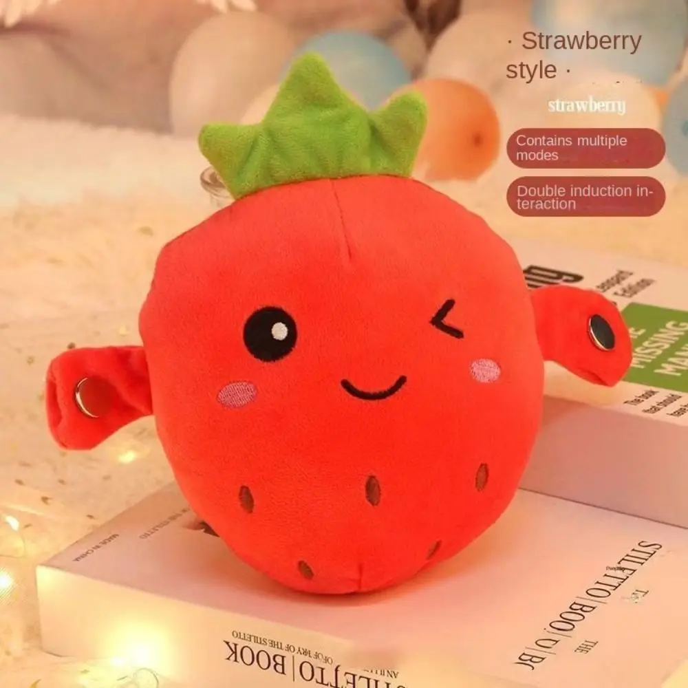 Interactive Musical Toy Sensing Beat Plush Toys Plush Toy Strawberry Fruit Sensing Beat Piano Fruit Musical Dooll Banana