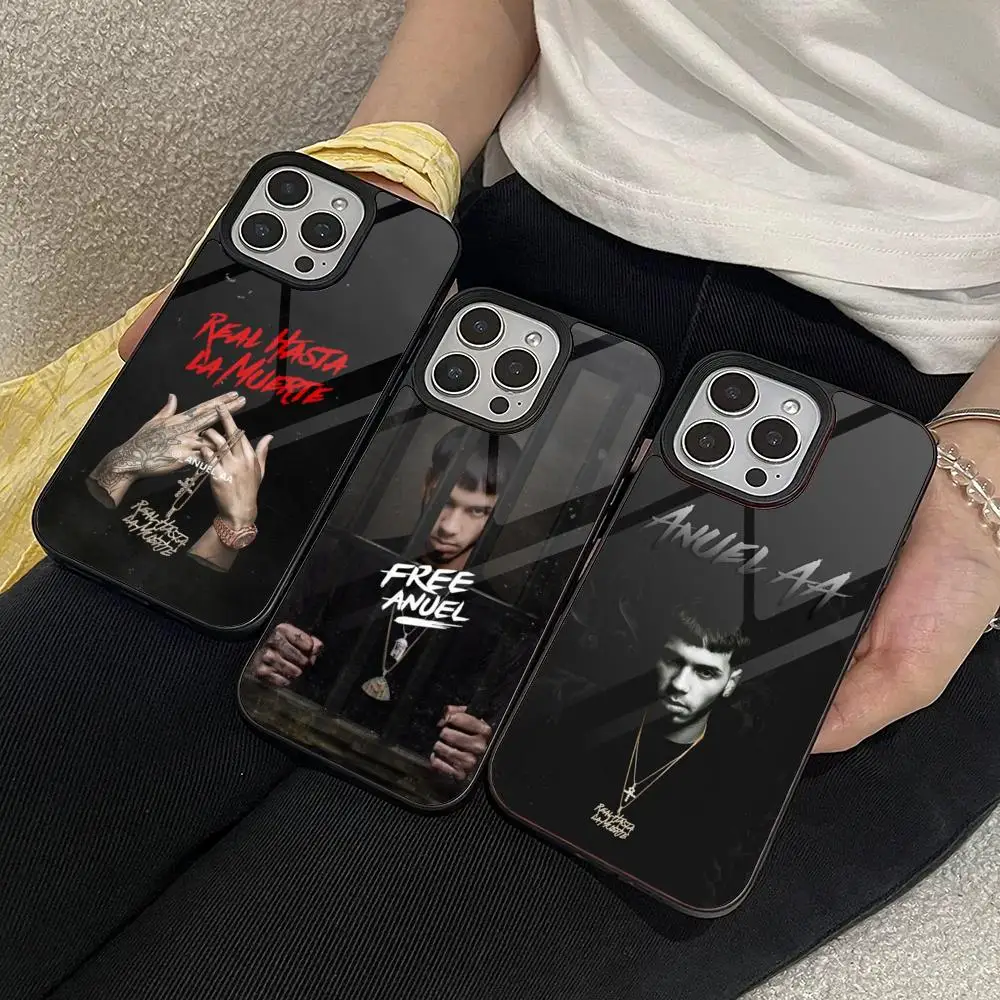 Rapper Anuel AA Real Hasta La Muerte Phone Case for Iphone 17 16 15 14 Air 13 12 11 Pro Max Mini Plus Fundas Shell PC+TPU Cover
