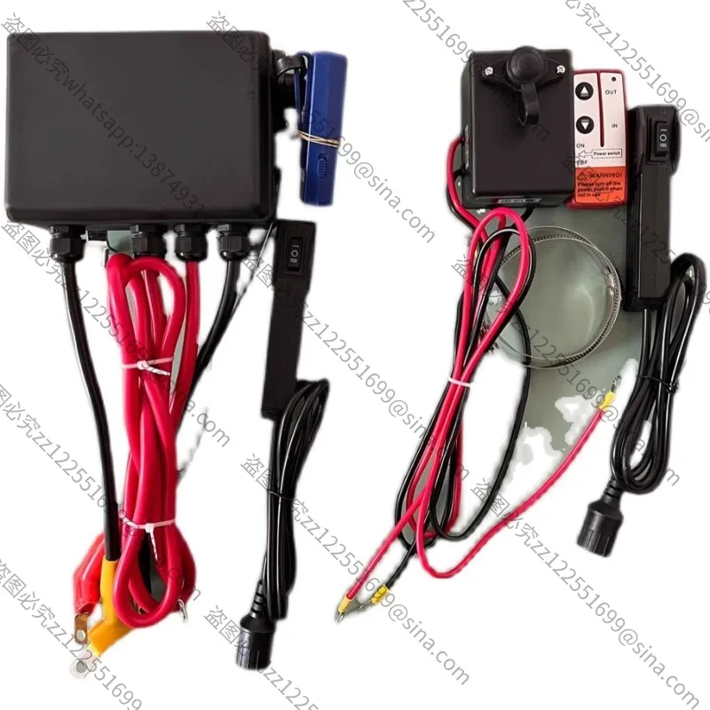 Suitable for Vehicle Crane Wireless Remote Control Winch Control Box 24 Volts 12v One Ton 6000Pounds 12000Controller Accessories
