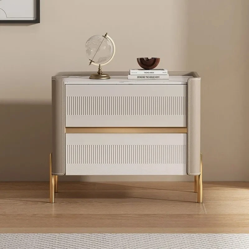 Aesthetic Luxury Nightstand Modern Display Interior Nordic Storage Vintage Nightstand Trendy Table De Chevet Bedroom Furniture