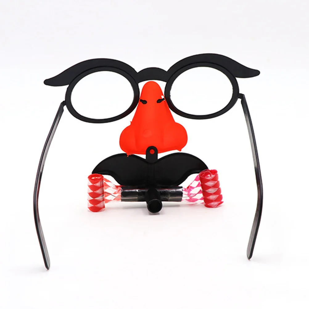 

2 шт. забавные очки для бровей с усами, носом, свистком, реквизит, мягкие, удобные, легкие для косплея, маскарада, фестиваля