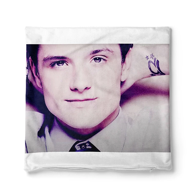 Gaslight Gatekeep Girlboss Josh Hutcherson Whistle Edit Meme Throw Pillow Covers Cushion Cases Pillowcases for Sofa 45cm x 45cm