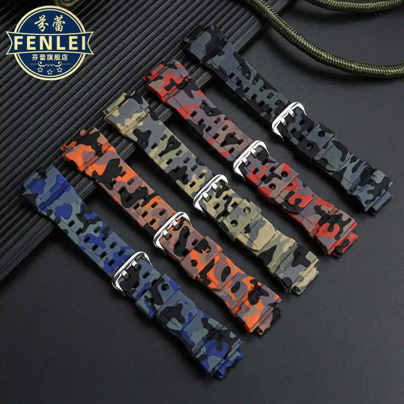 カシオ用シリコンウォッチバンド,カモフラージュカラー,メンズアクセサリー,gショックgw9400,gw 9300, G-9200