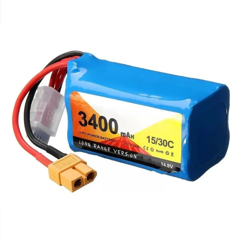 For ZOP Power 14.8V 3400mAh 15C/30C 4S Li-ion Battery XT60 FPV