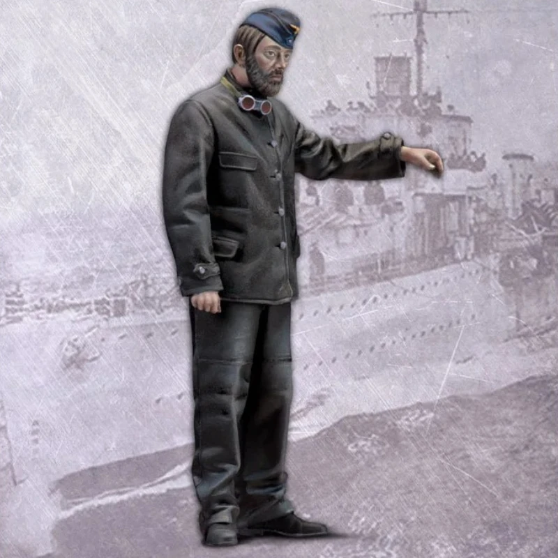 1/35 Scale Diecast Resin Figure Model Kit U-boat Commander and Crew 5 Figures Unassembled Unpainted No Boat