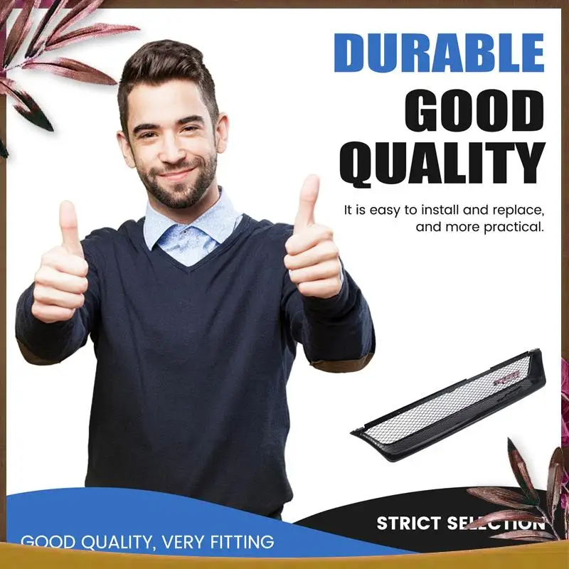 

AB59-Car Front Bumper Mesh Grill Grille Gloss Black Racing Grills For Toyota Corolla AE101 1993 1994 1995 1996 1997