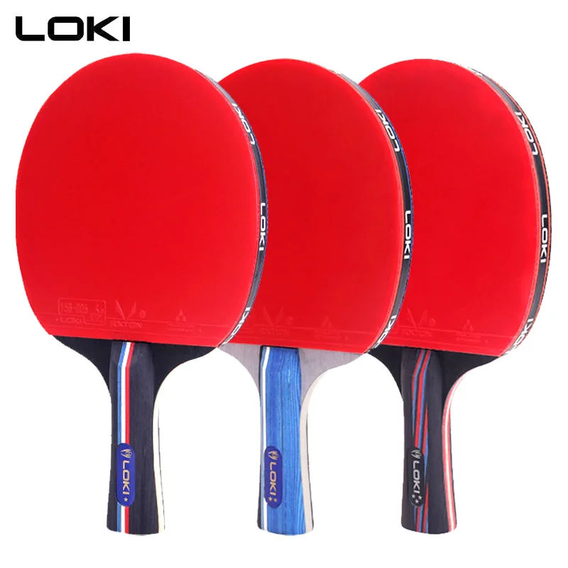 LOKI Table Tennis Racket X Series 1 2 3 Stars Ping Pong Paddle Pingpong Racket Recreational Bat for Entry Players