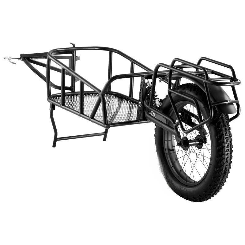 Bike Cargo Trailer 70 lbs Capacity Heavy-Duty Bicycle Wagon Cart Compact Storage & Quick Release Structure 20