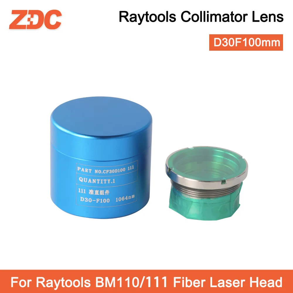 Imagem -04 - Raytools Bm111 04kw Colimação Lente de Focagem D30 F100 F125 F150 F155 F200 mm com Suporte de Lente para Cabeça Laser Bm111 Bm110
