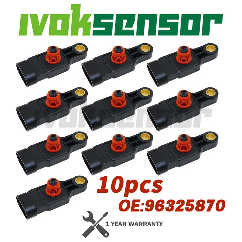 

Датчик давления воздуха в коллекторе 10X MAP OEM 96325870 25195791 для Chevrolet Aveo, Kalos, Matiz, Spark, NUBIRA, LACETTI, Daewoo TICO