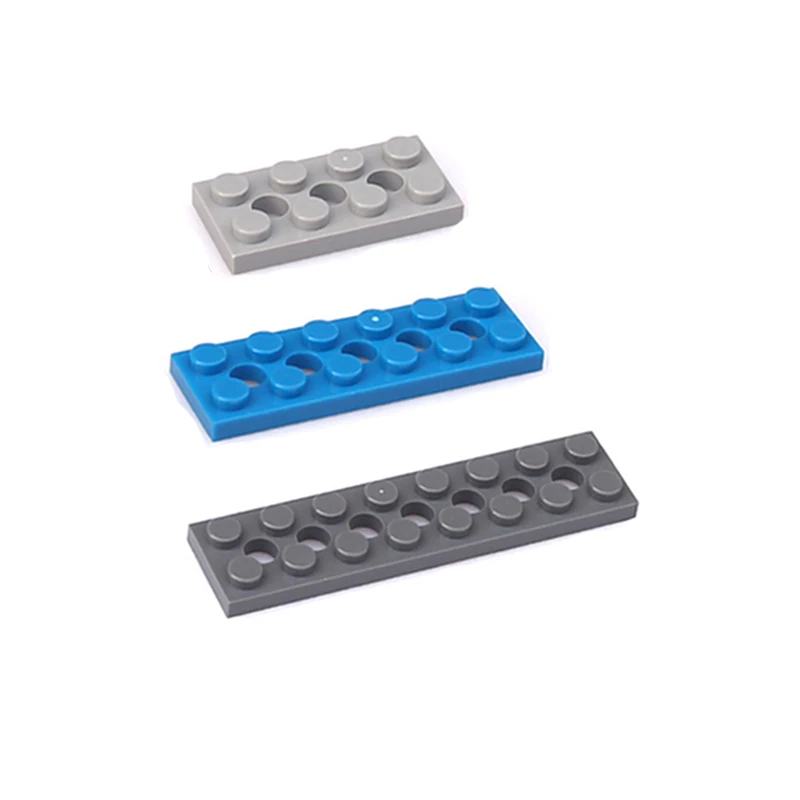 10 Uds. MOC piezas de alta tecnología agujeros de ladrillo MOC bloque de construcción técnico adecuado para todas las marcas juguete de partículas pequeñas 3709 32001 3738