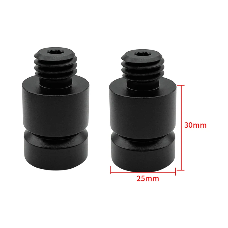 2pcs NEW aluminum alloy prism Adapter 30mm 5/8 x 11 thread GNSS RTK for Total Station prism poles GPS