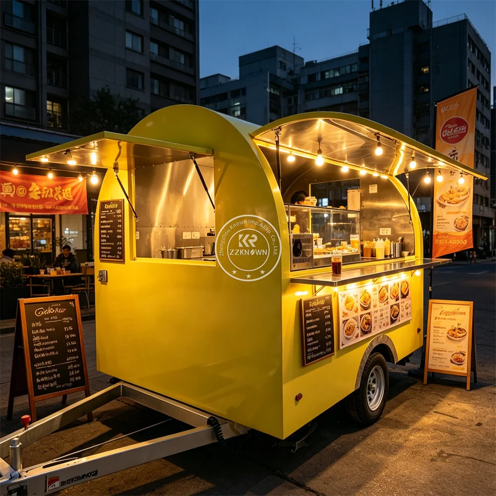 

Mobile Food Trailer Custom Catering Truck Coffee Ice Cream Cart Concession Burger Pizza Taco Fast Food Truck Fully Equipped