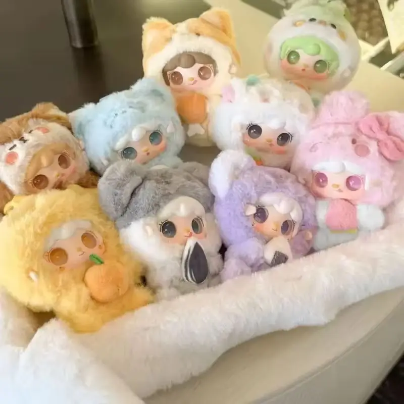 Yooki V10 عناق الذواقة سلسلة صندوق أعمى ألعاب من نسيج مخملي دمية Kawaii الحيوان موضوع غرفة ديكور للكنبة تحصيل لطيف أرقام المفاتيح هدية