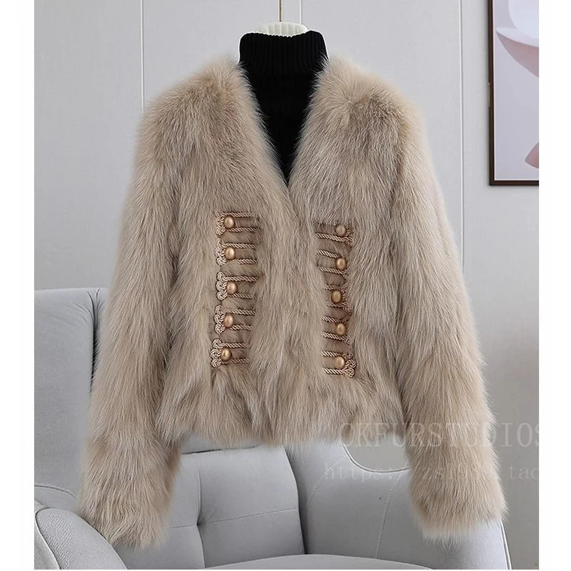 Outono inverno novo casaco de pele de raposa do falso 2025 feminino curto engrossado jovem temperamento celebridade pequenos casacos de pele perfumada
