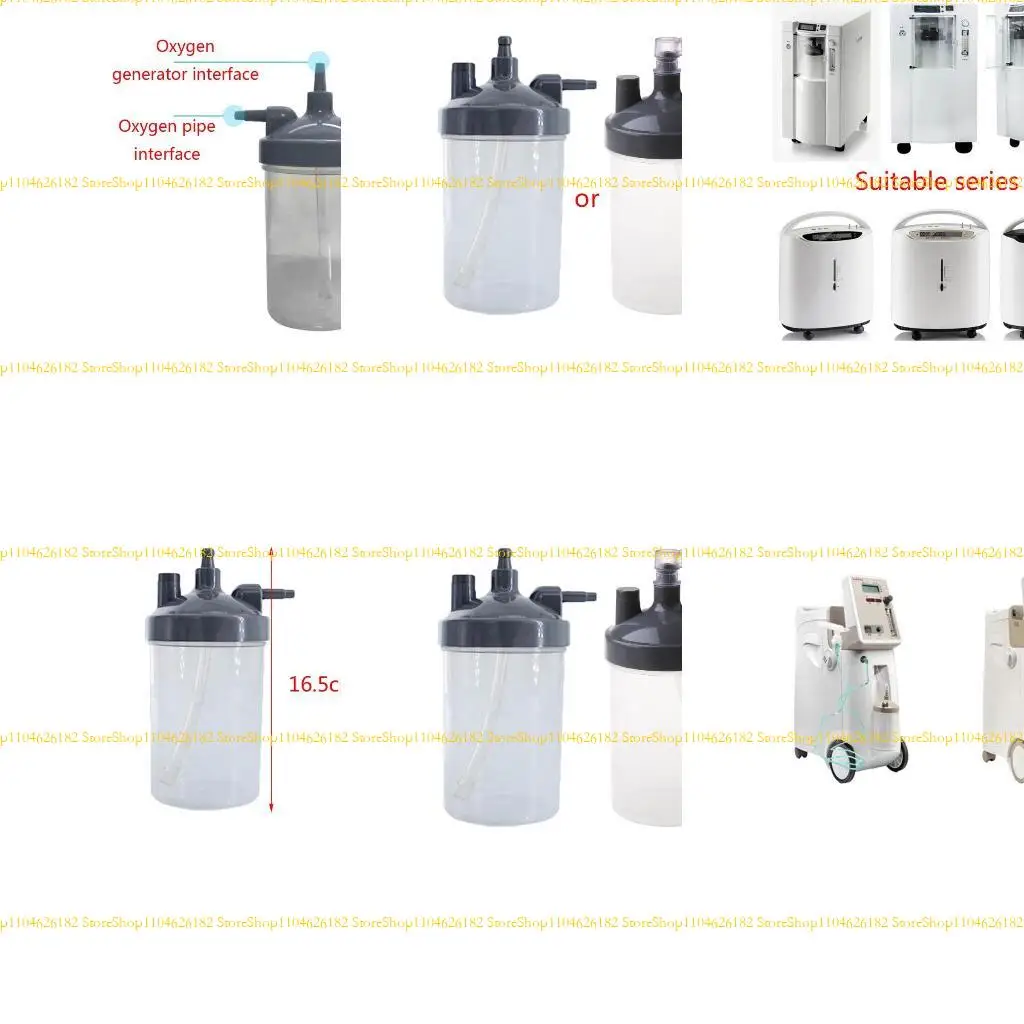 

Q2Q4 Water Bottle Humidifier Cup Oxygen Concentrator Generator Concentra Humidification for 7F-38F-3