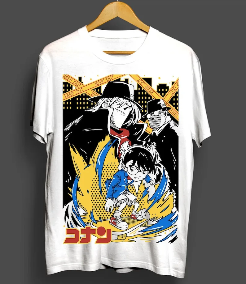 Detective Conan T-Shirt Detective Conan,Detective,Anime Tee,Case Closed