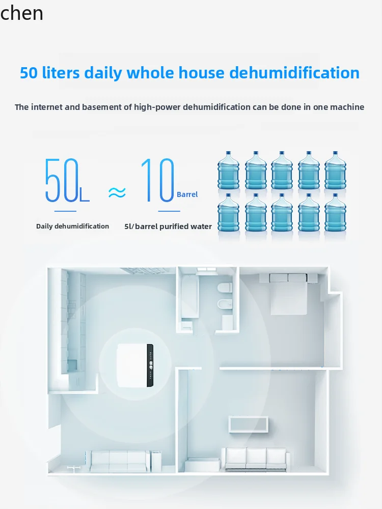 Seminterrato deumidificatore HTT, deumidificatore villa ad alta potenza, industriale