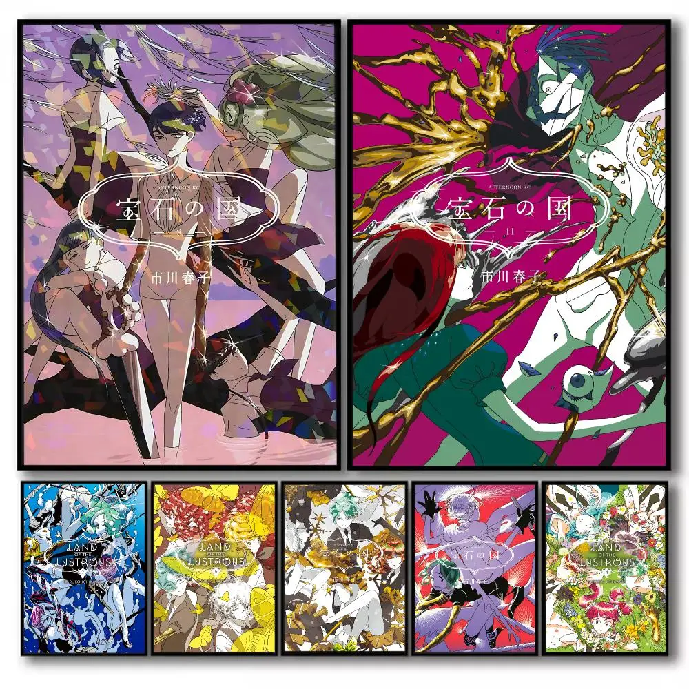 Land of the L-Lustrous Poster Stickers Self-Adhesive Painting Mural Decor Wall Decals for Bedroom Living Room Home HD Gift