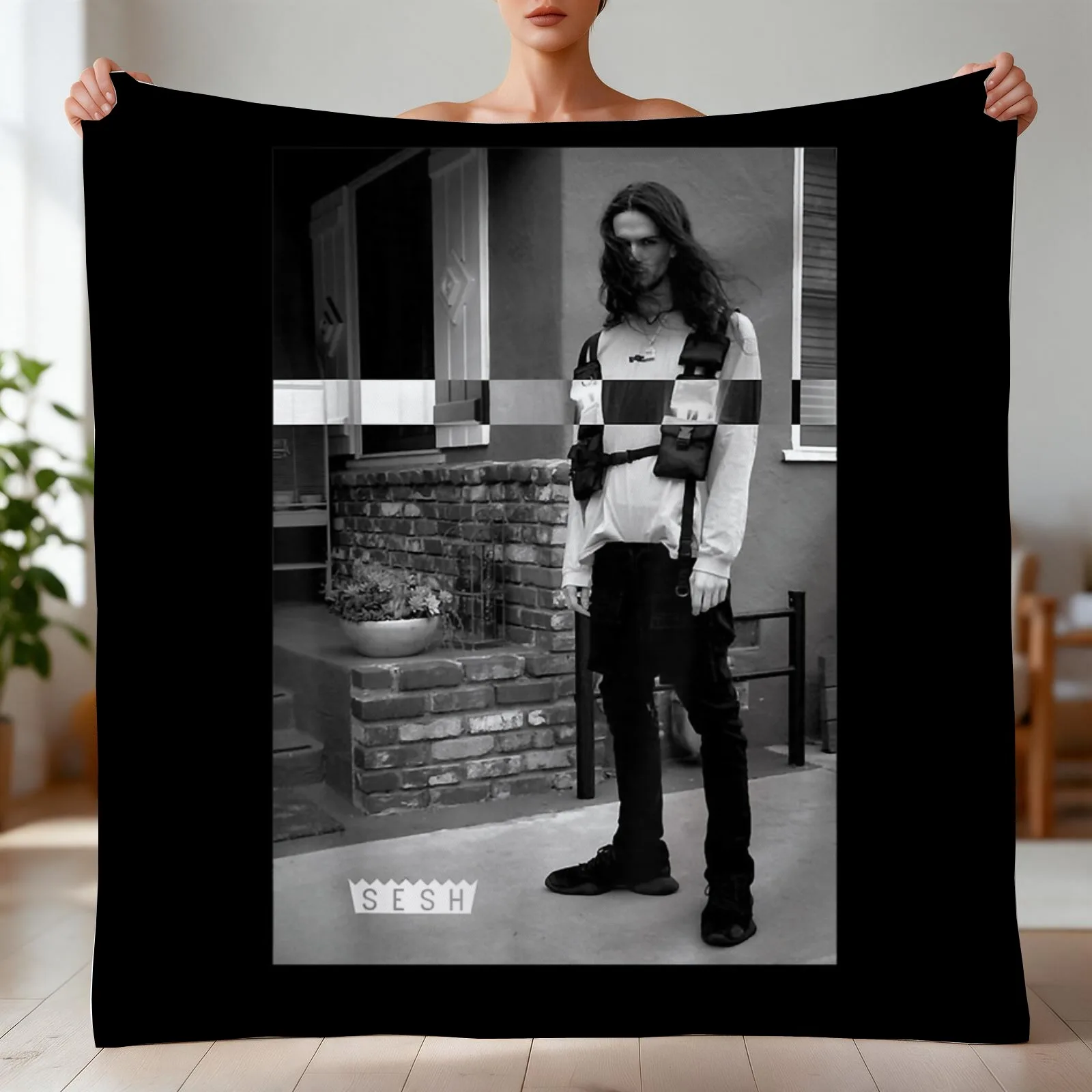 TeamSesh Bones Crown Logo Throw Blanket Giant Sofa Plaid on the sofa Sleeping Bag Blankets