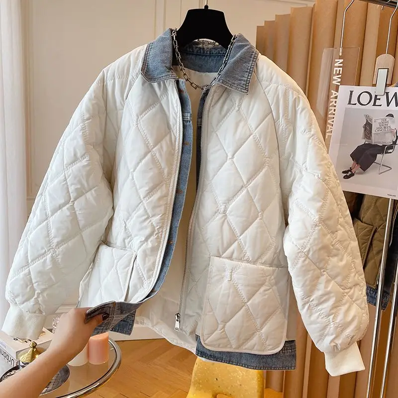 

Female Wild Fashion Light Thin Winter Outerwear Woman Cotton Clothes Waist Padded Keep Warm Casual Jacket Style Parkas Coat G548