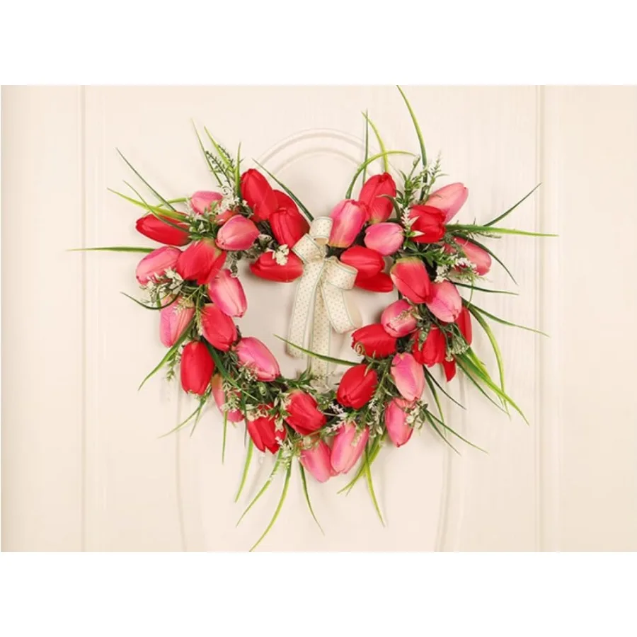 3pcs Heart Metal Wire Wreath Frame Form Hanger with Green Flexible Paddle Wire for Crafts, Christmas Wreaths Tree, Garland, Val view 4