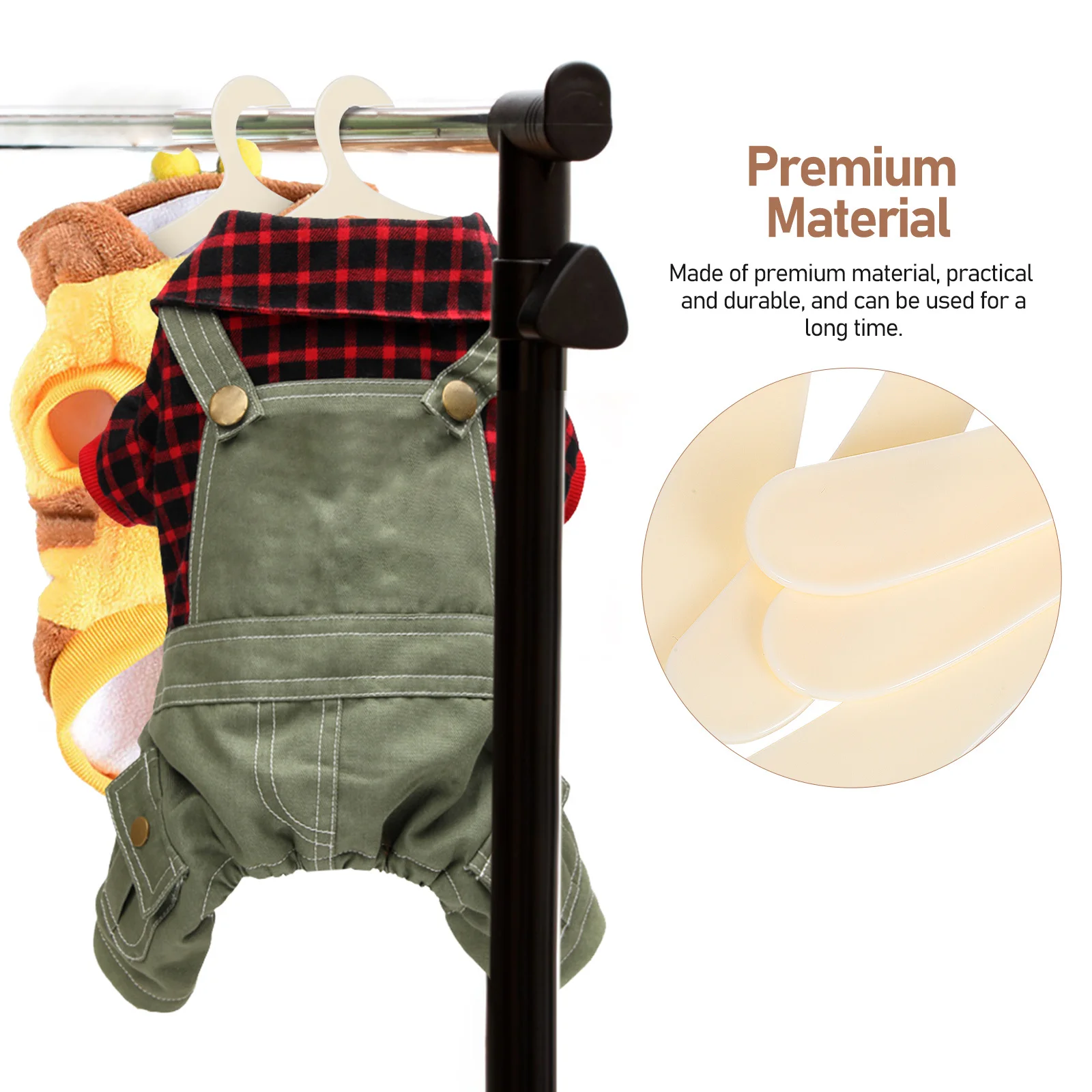 

40Pcs Pet Costume Rack Strong Structure Non-Deformable Dog Clothes Hanging Racks Cat Clothing Drying Stand Space-Saving Solution