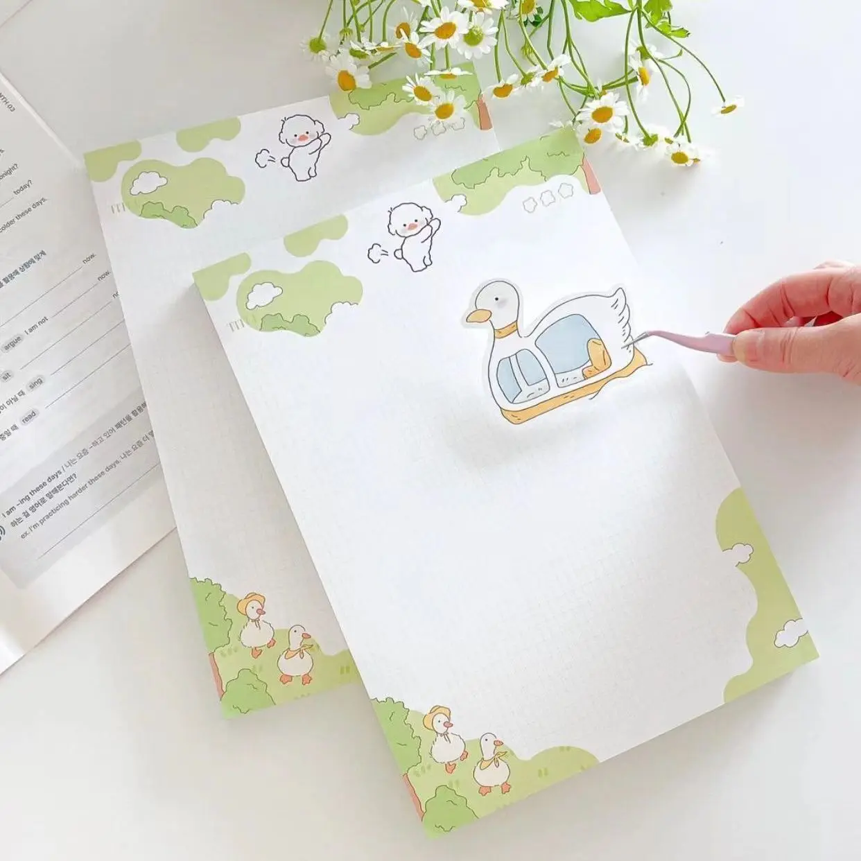 B5 Student Notebook Cartoon Single-sided Notebook Note Paper Study Student Stationery Supplies Office Supplies