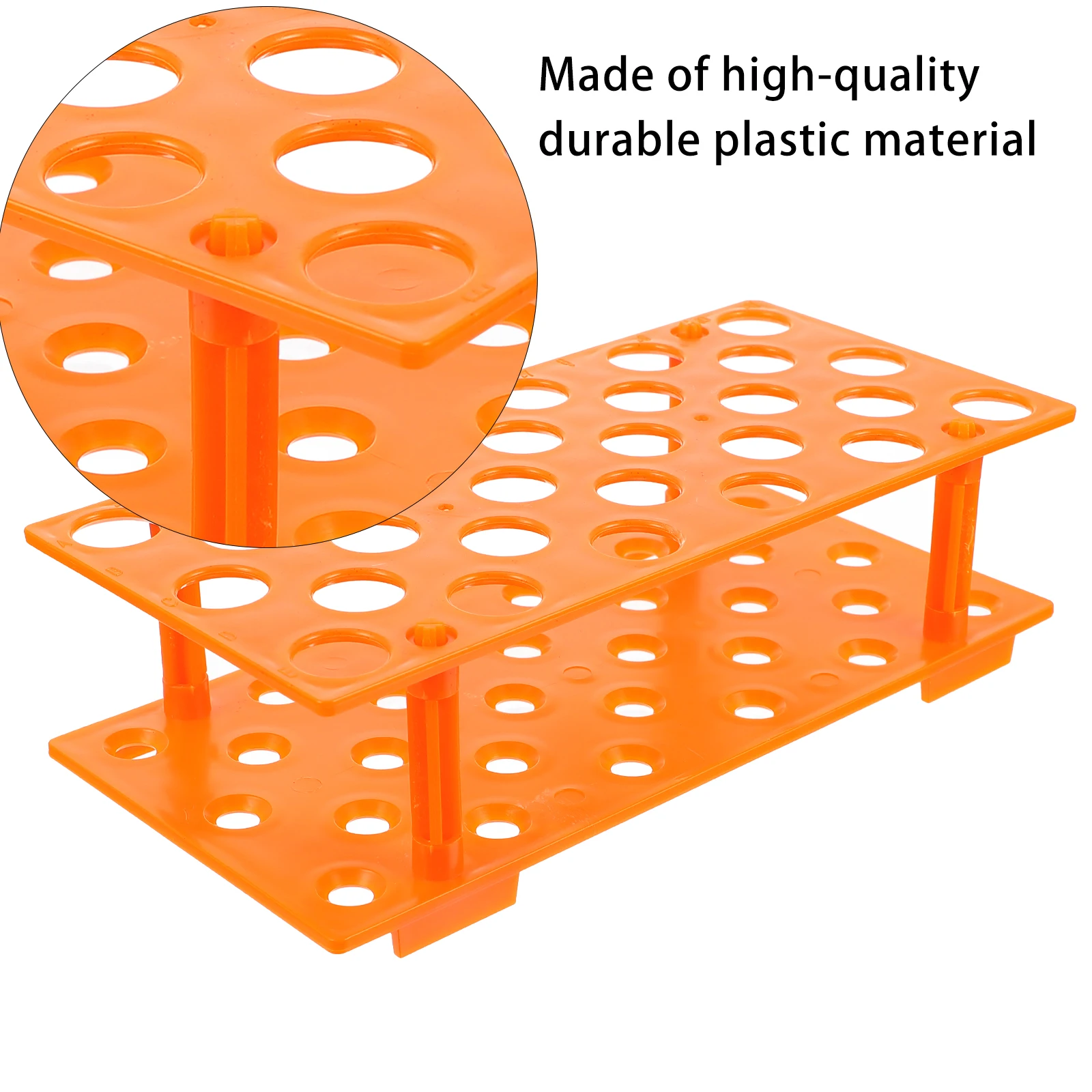 28 Holes Plastic Tube Rack Holder Thickened for 10ml 15ml and 50ml Tubes Lab Organizer Tube Rack