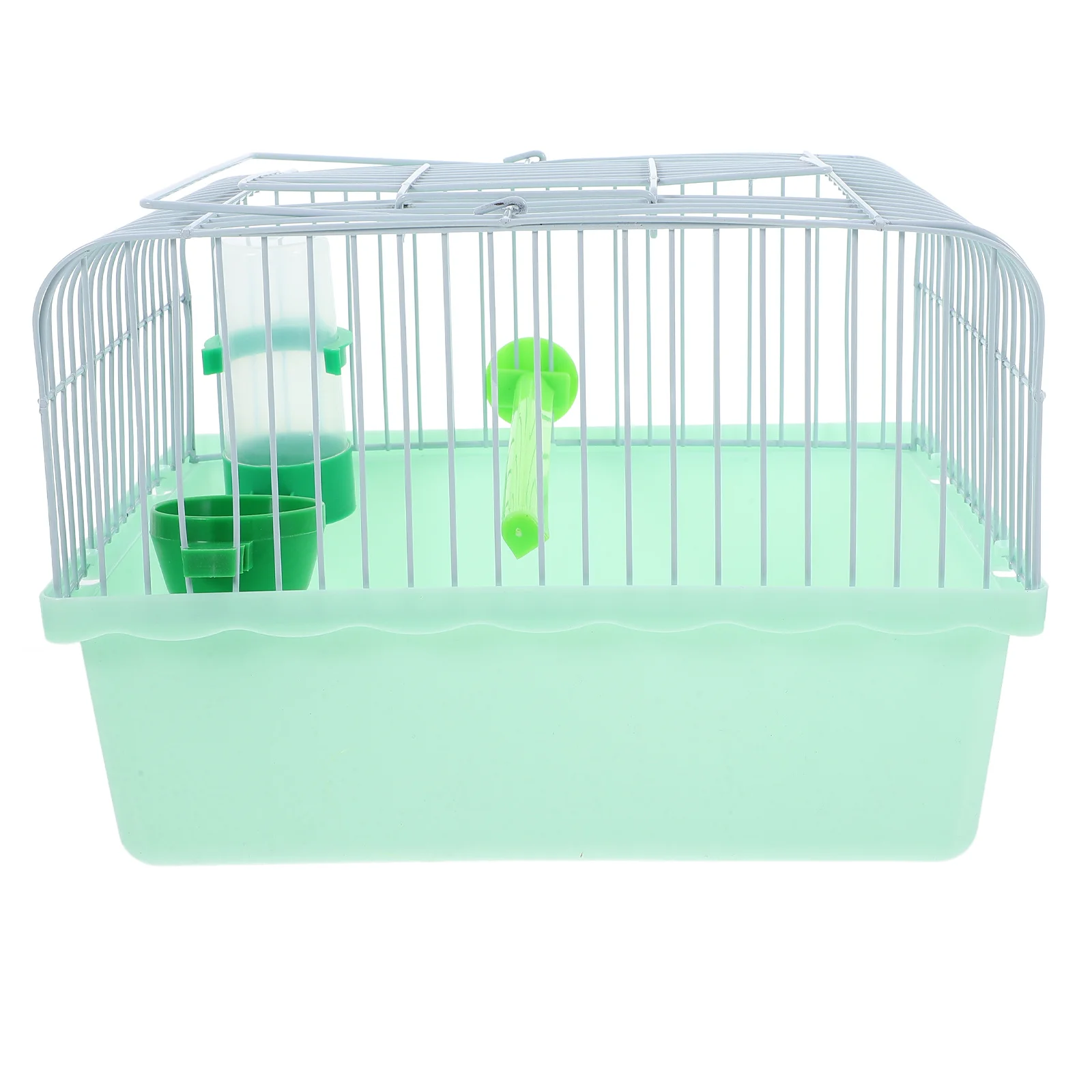 

Portable Bird Cage Metal ABS Durable Spacious Interior Travel Perch Food Box Water Dispenser Bird Carrier Parrot Lovebird Cage