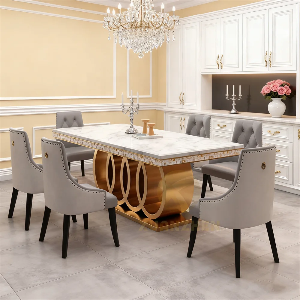 # Dining Table Set Home Furniture Dining Set 6 8 Seater Luxury Marble