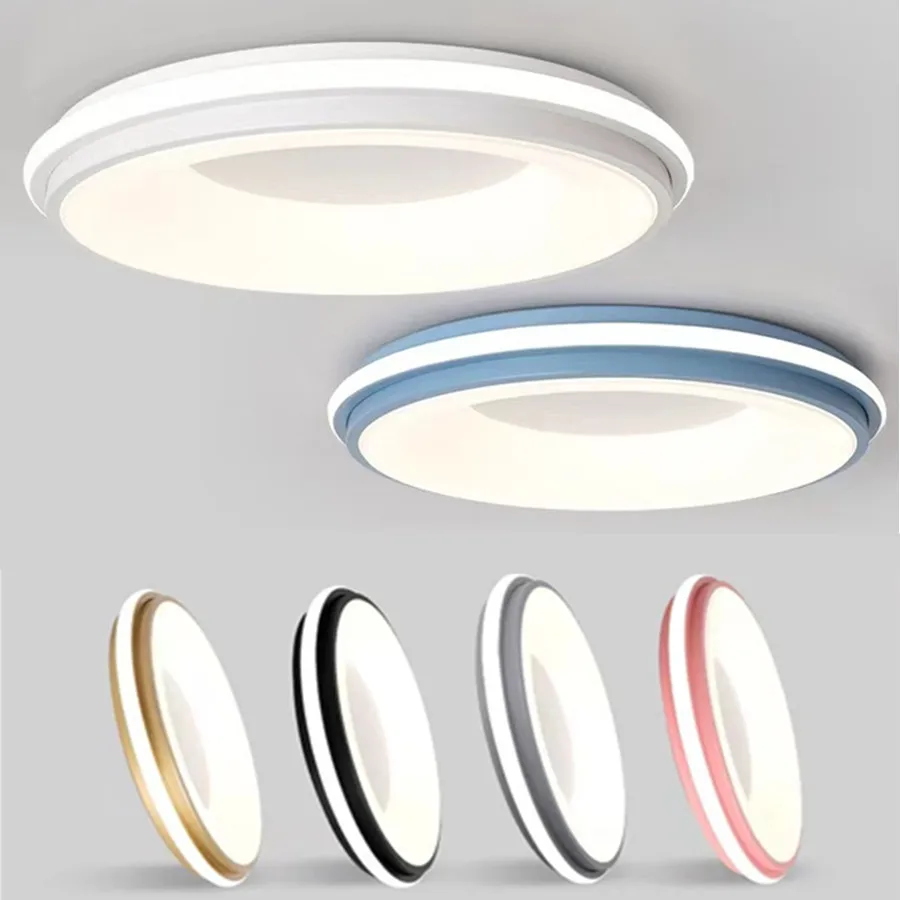 

Nordic LED Ceiling Light Macaron Originality Circular Color Modern Ceiling Lamp Balcony Bedroom Study Room Aisles Home Lighting