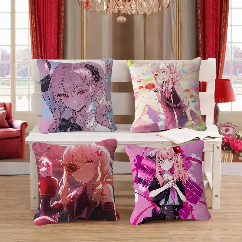 

A-aKIYAMA M-mIZUKI Cushion Cover Car Throw Pillow Case For Sofa Car Christmas Gift 40x40cm 45x45cm