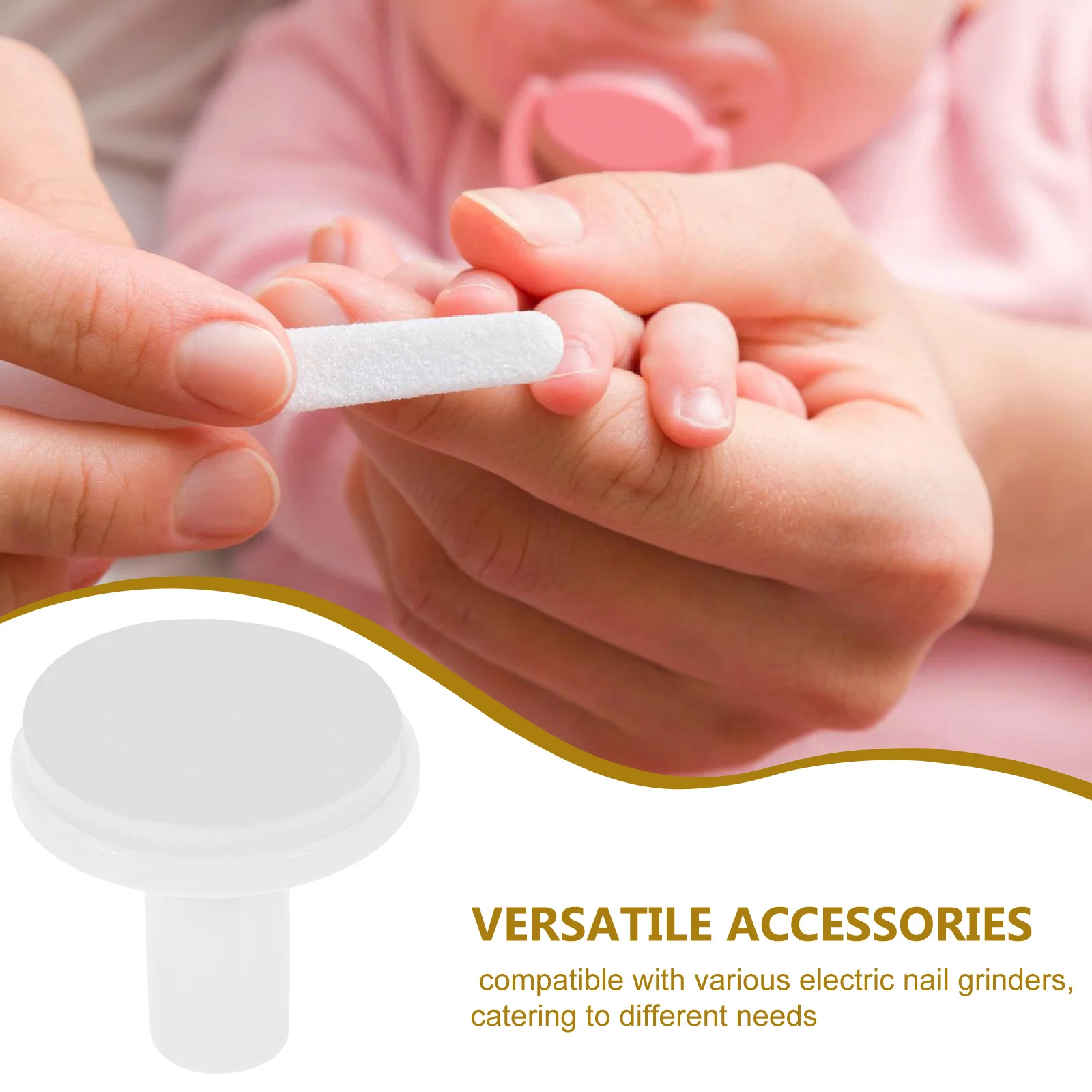 

12pcs Electric Trimmer Replacement Heads Durable Grinding For Adult Electric File Wear-Resistant Nail Grinding Heads Long-Term